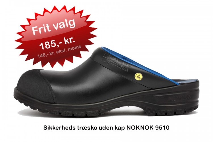 Sikkerheds træsko uden kap NOKNOK 9510